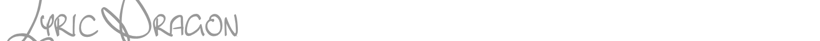 Lyric Dragon font preview